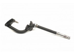 Gabel Vespa Cosa Superlow, PX Lusso - kombiniertes Znd/Lenkschloss, schwarz pulverbeschichtet, 405mm