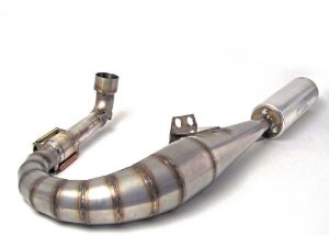 Auspuff Vespa PX 200 / Scooter + Service Newline Edelstahl, Flansch passend fr Zylinder Malossi alt