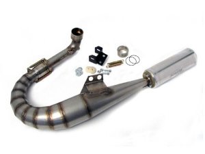 Auspuff Vespa PX 200 / Scooter + Service Newline Edelstahl, Flansch passend fr Zylinder Malossi Sport