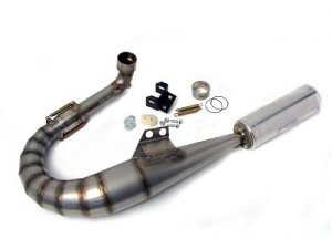 Auspuff Vespa PX 200 / Scooter + Service Newline Edelstahl S, Flansch passend fr Zylinder Malossi Sport