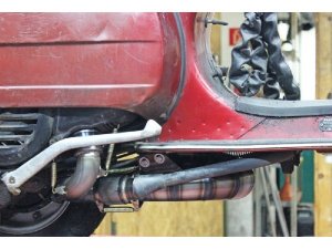 Auspuff Vespa PX 200 / Scooter + Service Newline Edelstahl hauptstndertauglich, Flansch passend fr Zylinder Malossi alt