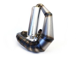 Auspuff Vespa PX 200 / Scooter + Service Newline Curley, Flansch passend fr Zylinder Malossi alt
