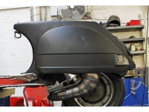 Auspuff Vespa PX 200 / Scooter + Service Newline Curley S, Flansch passend fr Malossi alt
