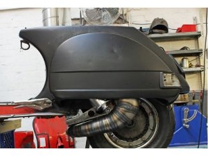 Auspuff Vespa PX 200 / Scooter + Service Newline Curley S, Flansch passend fr Malossi Sport
