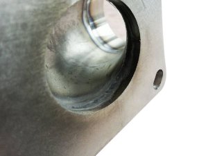 MRP Ansaugstutzen Oberteil Membran Largeframe Edelstahl 36mm Vespa PX/T5/LML
