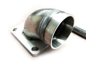MRP Ansaugstutzen Oberteil Membran Largeframe Edelstahl 38mm Vespa PX/T5/LML
