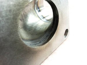 MRP Ansaugstutzen Oberteil Membran Largeframe Edelstahl 38mm Vespa PX/T5/LML
