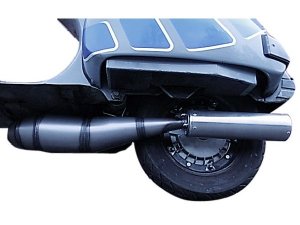 Rennauspuff Pipe Design Vespa PX 200 Bullet 220 Racetrack - normales Stahlblech