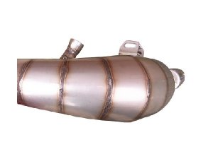 Rennauspuff Pipe Design Vespa PX 200 Bullet 220 - normales Stahlblech