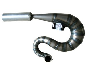 Rennauspuff Pipe Design Vespa PX 200 Cobra 220 - normales Stahlblech