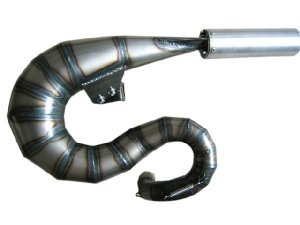 Rennauspuff Pipe Design Vespa PX 200 Cobra 220 - normales Stahlblech