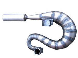 Rennauspuff Pipe Design Vespa PX 200 Cobra 220 II - normales Stahlblech