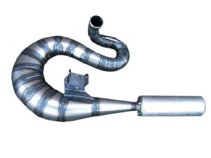 Rennauspuff Pipe Design Vespa PX 200 Cobra 220 II - normales Stahlblech