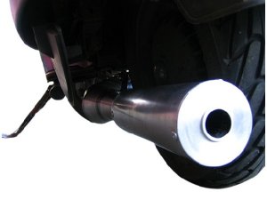 Rennauspuff Pipe Design Vespa PX 200 Cobra 220 II - normales Stahlblech