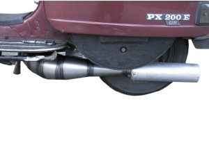 Rennauspuff Pipe Design Vespa PX 200 Cobra 220 II - normales Stahlblech