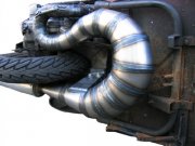 Rennauspuff Pipe Design Vespa PX 200 Cobra 220 II -...