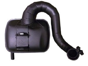Rennauspuff Pipe Design Vespa PX 200 Silent-Box Speed 220 - normales Stahlblech