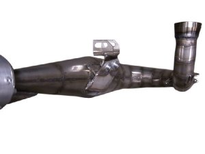 Rennauspuff Pipe Design Vespa PX 125, 150, 177 Bullet 177 - normales Stahlblech