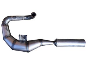 Rennauspuff Pipe Design Vespa PX 125, 150, 177 Bullet 177 HS - normales Stahlblech