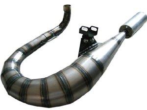 Rennauspuff Pipe Design Vespa PX 125, 150, 177 Charger 177 - normales Stahlblech