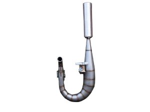 Rennauspuff Pipe Design Vespa PX 125, 150, 177 Charger 177 - normales Stahlblech