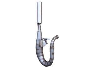Rennauspuff Pipe Design Vespa PX 125, 150, 177 Charger 177 - normales Stahlblech