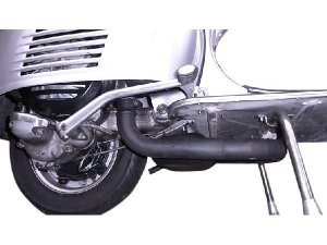 Rennauspuff Pipe Design Vespa PX 125, 150, 177 S-Box Torque 177 - normales Stahlblech