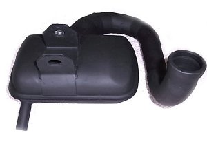 Rennauspuff Pipe Design Vespa PX 125, 150, 177 S-Box Original 177 II - normales Stahlblech