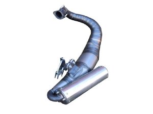 Rennauspuff Pipe Design Vespa Smallframe V50, PV, ET3, PK Nitro 160 - normales Stahlblech