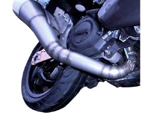 Rennauspuff Pipe Design Automatik Piaggio Gilera 2 Takt Maxi 125, 150, 180 Bullet automatic - normales Stahlblech