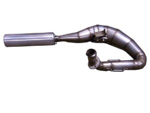Rennauspuff Pipe Design Vespa T5 125, 172 Bullet T5 - normales Stahlblech