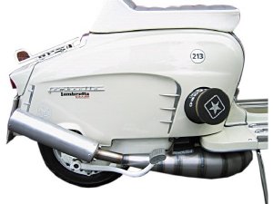 Rennauspuff Pipe Design Lambretta LI, GP, TV, SX, TS1, RB 200, 225 Bullet TS1 - normales Stahlblech
