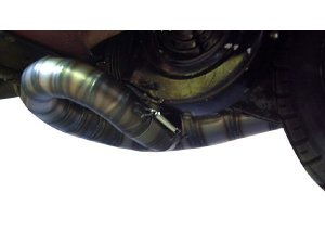Rennauspuff Pipe Design Lambretta LI, GP, TV, SX, TS1, RB 200, 225 Charger RB - normales Stahlblech