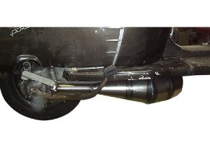 Rennauspuff Pipe Design Lambretta LI, GP, TV, SX, TS1, RB 200, 225 Bullet Super Monza - normales Stahlblech