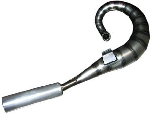 Rennauspuff Pipe Design Lambretta LI, GP, TV, SX, TS1, RB 200, 225 Duster TS1 - normales Stahlblech