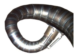 Rennauspuff Pipe Design Lambretta LI, GP, TV, SX, TS1, RB 200, 225 Hornet RB - normales Stahlblech