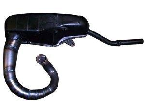 Rennauspuff Pipe Design Lambretta LI, GP, TV, SX, TS1, RB 200, 225 S-Box Lambretta - normales Stahlblech