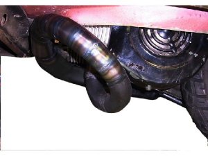 Rennauspuff Pipe Design Lambretta LI, GP, TV, SX, TS1, RB 200, 225 S-Box Lambretta - normales Stahlblech