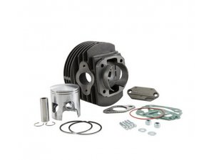 Rennzylinder MALOSSI MK III 136ccm fr Vespa 90-125/PV/ET3 /PK/S/XL/2  57,5mm, Grauguss, 7 S, Hub 51mm, ohne Zylinderkopf, M6 Auslassstehbolzen, Direkt- oder Kurbelwellengehuse -Einlass