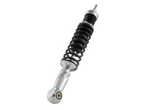 Stodmpfer SIP PERFORMANCE hinten fr Vespa 125 VN1T 06001-> VN2T/ACMA 2/VL/VB1 /VD/VGL1/GS, Krper: silber, Feder: schwarz, Aufnahme: Gewinde/Auge,  Aluminium eloxiert