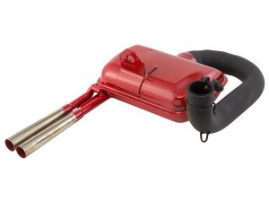 Rennauspuff SIP ROAD 2.0 Sport Optik fr Vespa 125 VNA/VNB/GT /GTR/Super/150 VBA/VBB/GL /Sprint/Super/T4 Stahl, rot, breitreifentauglich, mit 2 verchromten Endrohren, groer Krmmer, 1 Lasche