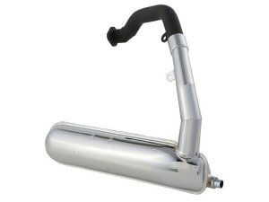 Rennauspuff SIP ROAD Banane fr Vespa PK80-125 S/PK100 -125XL/PK125/ETS/N/XL2 Stahl, chrom, lefthand, groer Krmmer