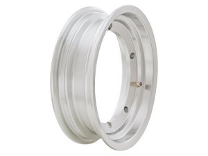 Felge Schlauchlos Breitreifen SIP fr Vespa 125 GT-TS/ 150 GL/Sprint/V/T4/160 GS/180 SS /Rally/PX 80-200/PE/Lusso/T5 /Cosa, fr 110-130er Breitreifen, 3.00-11, offen, hinten, sil  ber, Ventil vormontiert