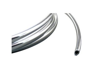Kantenschutz breit, chrom, Kunststoff, L 5000 mm, B 10,7 mm, H 7 mm