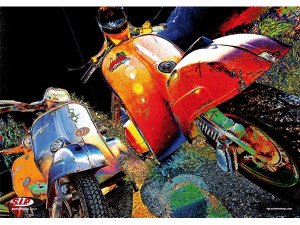 Poster SIP Vespa 70ies II XXL, L 842mm, B 594mm