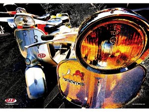 Poster SIP Vespa 70ies I XXL, L 842mm, B 594mm