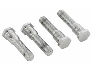 Stehbolzen Kit M8x40mm/M10x1 mm, Sechskant, SW 12mm, Stahl, vernickelt, 10.9, silber, SIP Bremstrommel, fr SIP schlauchlos Felge fr Lambretta 4 Stck