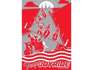 Plakat SIP VESPA JOYRIDE, B 590mm, H 840,0mm, DIN A1