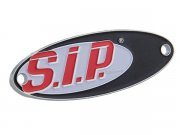 Plakette SIP Scootershop, antiksilber, Emaille, 60x20 mm