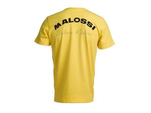 T-Shirt MALOSSI GRIFFE Ride rs, gelb, Unisex, Gre: S, krperbetont, Flockdruck Logo auf Rcken, 100% Baumwolle